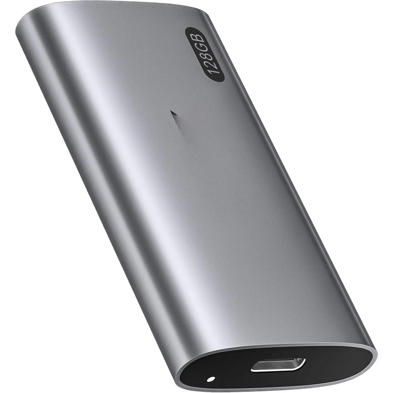 128GB SSD External Hard Drive, Portable SSD Up to 550MB/s  Solid State Drives, External Drive USB 3.2 Gen2 for  15/Pro, Windows, , Android with LED Light, Trim,  Supported