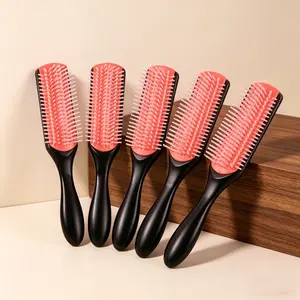 5-Piece Large Nine-Row Comb Set, Detachable Hairbrush for Scalp Massage and Styling, Unisex Personal Home Hair Care Tool