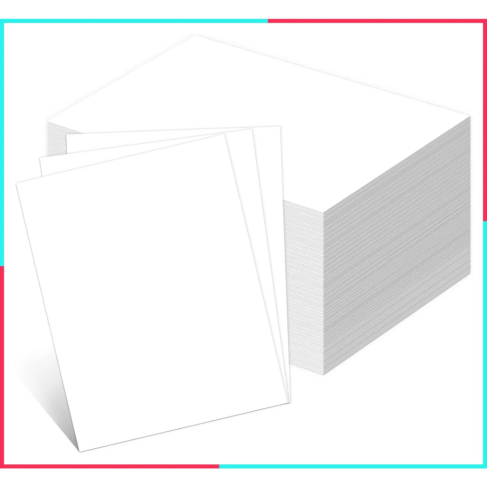 110lb White Cardstock 8.5x11, 100 Sheets Heavyweight Card Stock