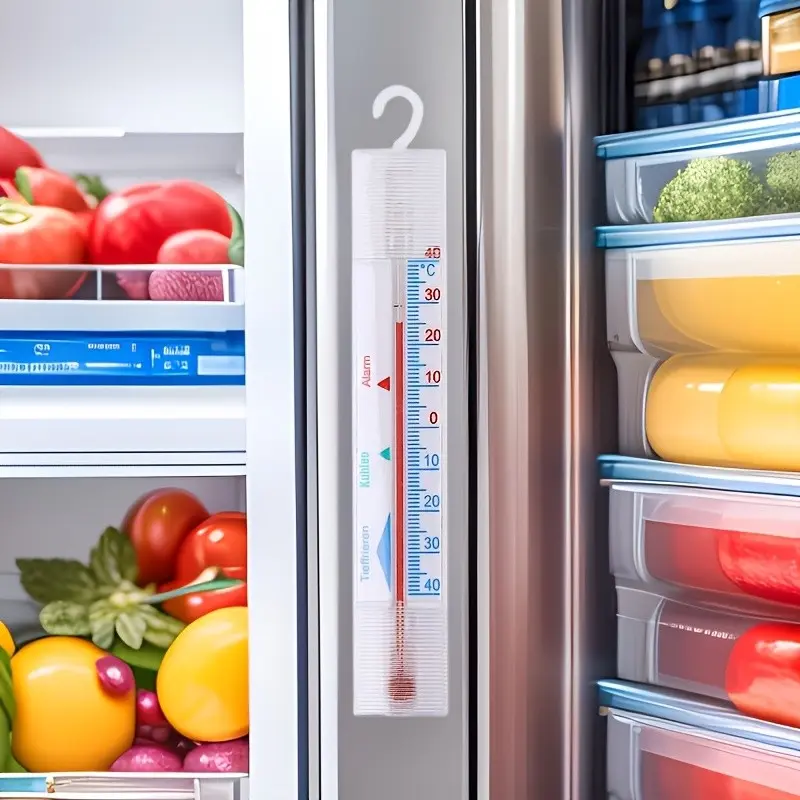 Plastic Refrigerator Thermometer for Fridge Freezer, Indoor Outdoor Temperature Tester, Cold Storage Thermometer, Household Home Thermometer