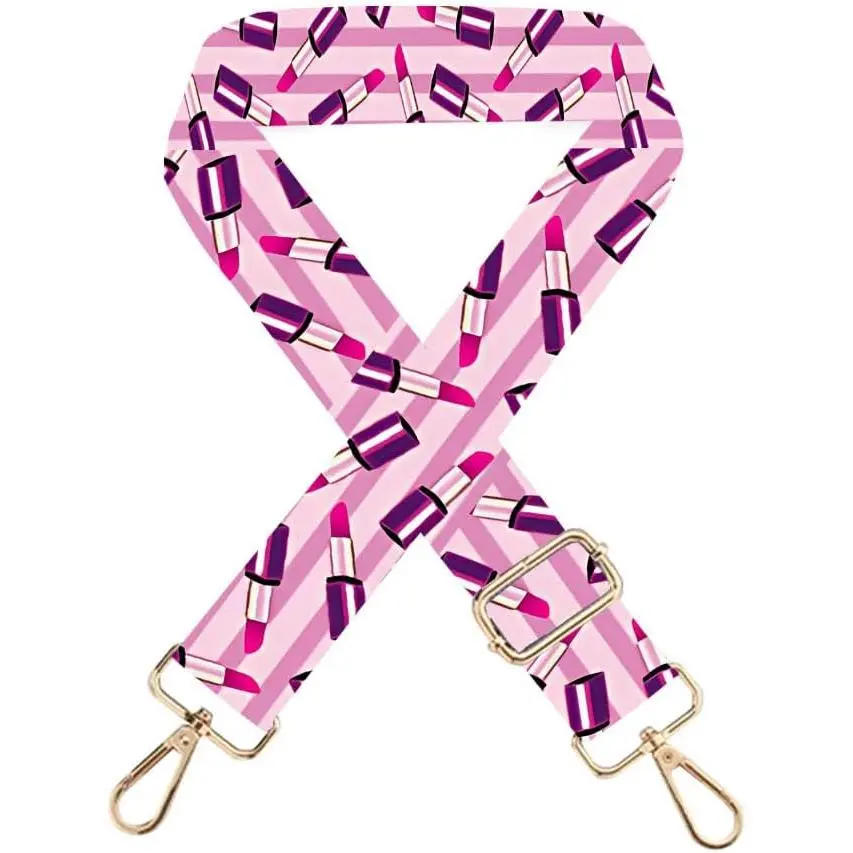 Adjustable  Bag Strap 55.1 x 2 Inch Lipstick for Women and Girls | Adjustable bag strap with lipstick  for purses, handbags,  bags and crossbody bags