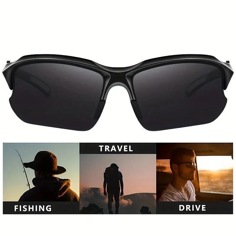 4-Pack Unisex Outdoor Polarized Fashionable Sports Glasses – Windproof, Perfect for Baseball, Running, Fishing, Golf & Driving SpringStatements