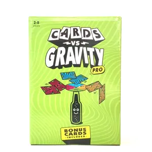 Cards Vs Gravity Anti-Gravity Card Game, Educational Puzzle Cards, Family Gathering Tabletop Game Toy, Fun Brain Teaser for Kids & Adults, Card Game Box