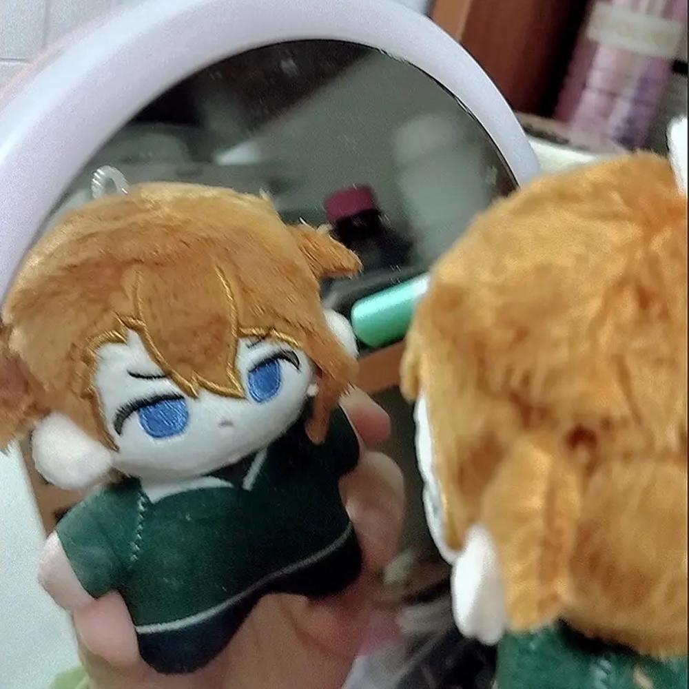 12cm BSD Dazai Osamu Plush Nakahara Chuuya Nakajima Atsushi Edogawa Rampo Doll Mini Pendant Keychain Super Cute Anime Toy Gift