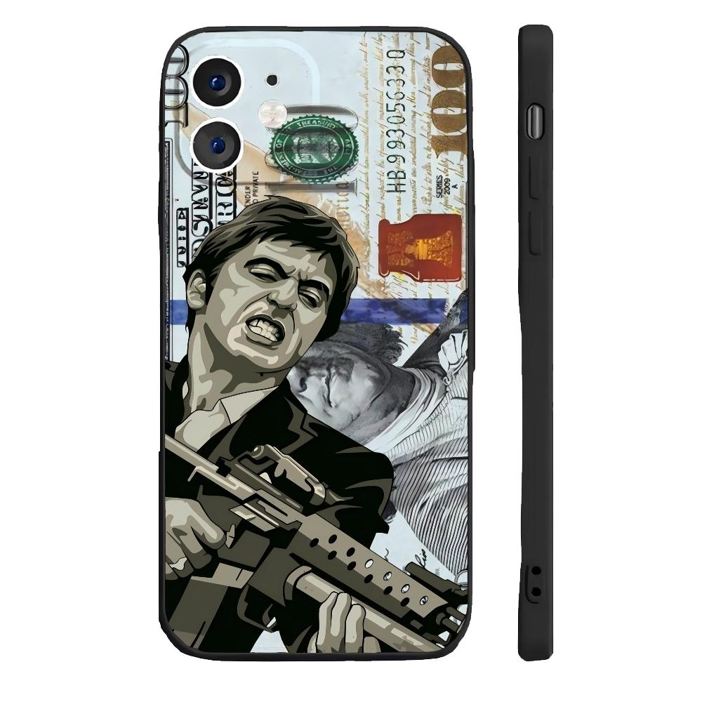Fashion S-Scarface Phone Case Silicone Soft For IPhone 17 16 15 14 13 12 11 Plus Pro Max Plus Samsung Galaxy S26 S25 S24 S23 S22