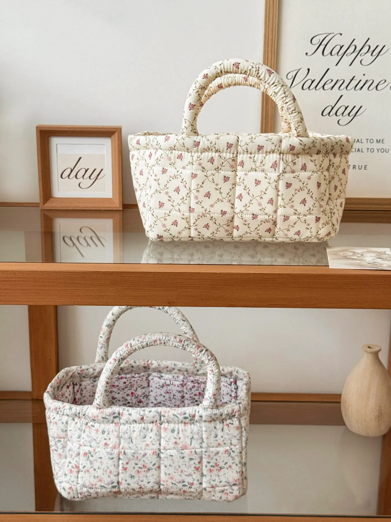 Car Trash Bin, Floral Pattern Dirty Clothes Basket, Desktop Makeup Organizer, Multi-Functional Toy Snack Storage Box, Multi Purpose Storage, All Seasons Use, Decorative Basket