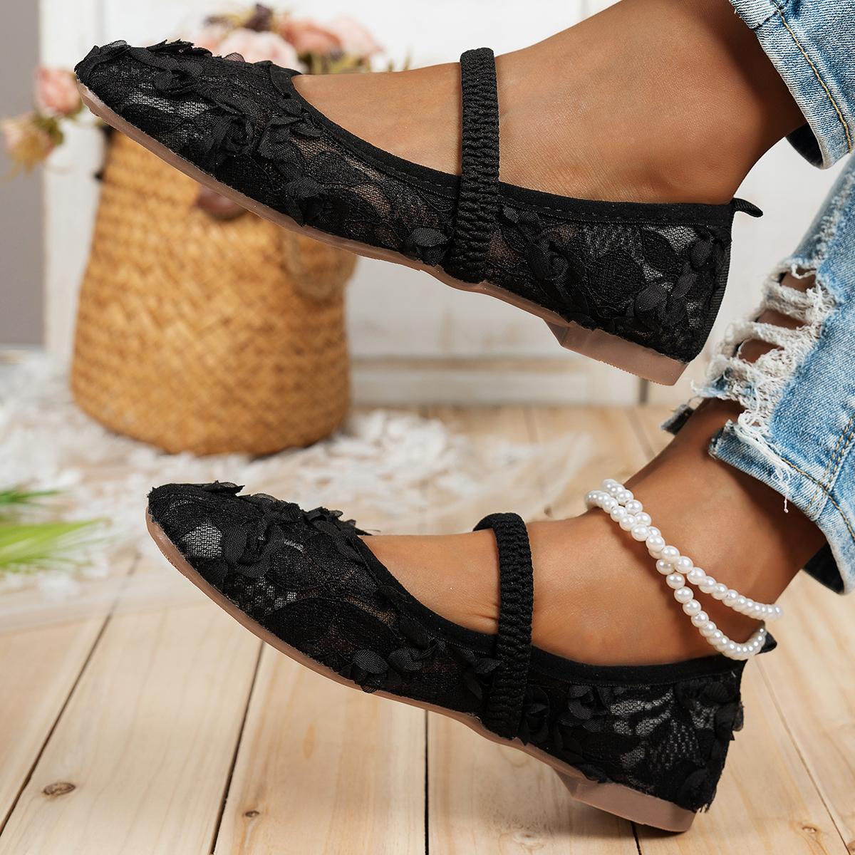 Women's Casual Square Toe Flat Shoes Comfortable Lightweight Everyday Slip On Walking Footwear with Soft Lining Non Slip Sole for Women Ladies Work Office Travel Outfits