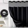 【Black Friday】Waterproof Fabric Shower Curtain with Modern Minimalist Design, Decorative Bathroom Curtain for Home, Hotel, and Dorm Decor #GLOBAL PICKS