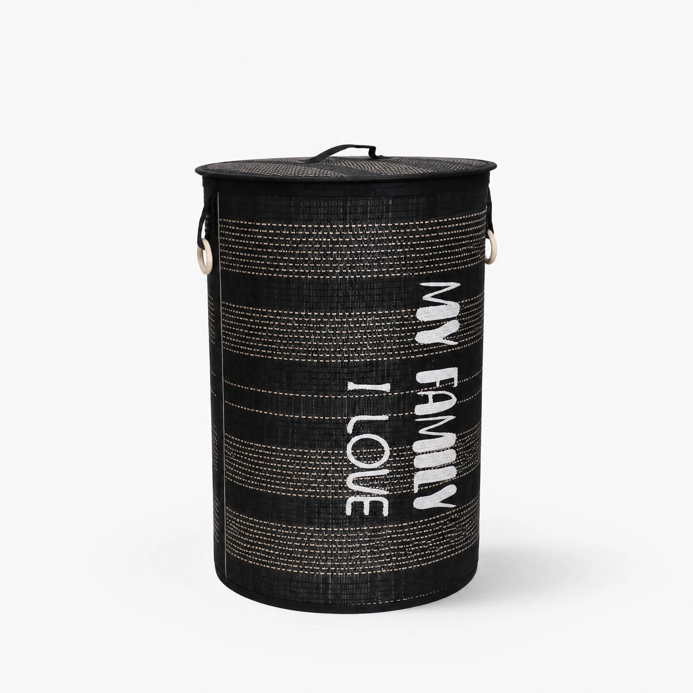 Garvee 22gal Collapsible Laundry Hamper with Lid - Woven Wicker Clothes Basket for Bedroom, Bathroom