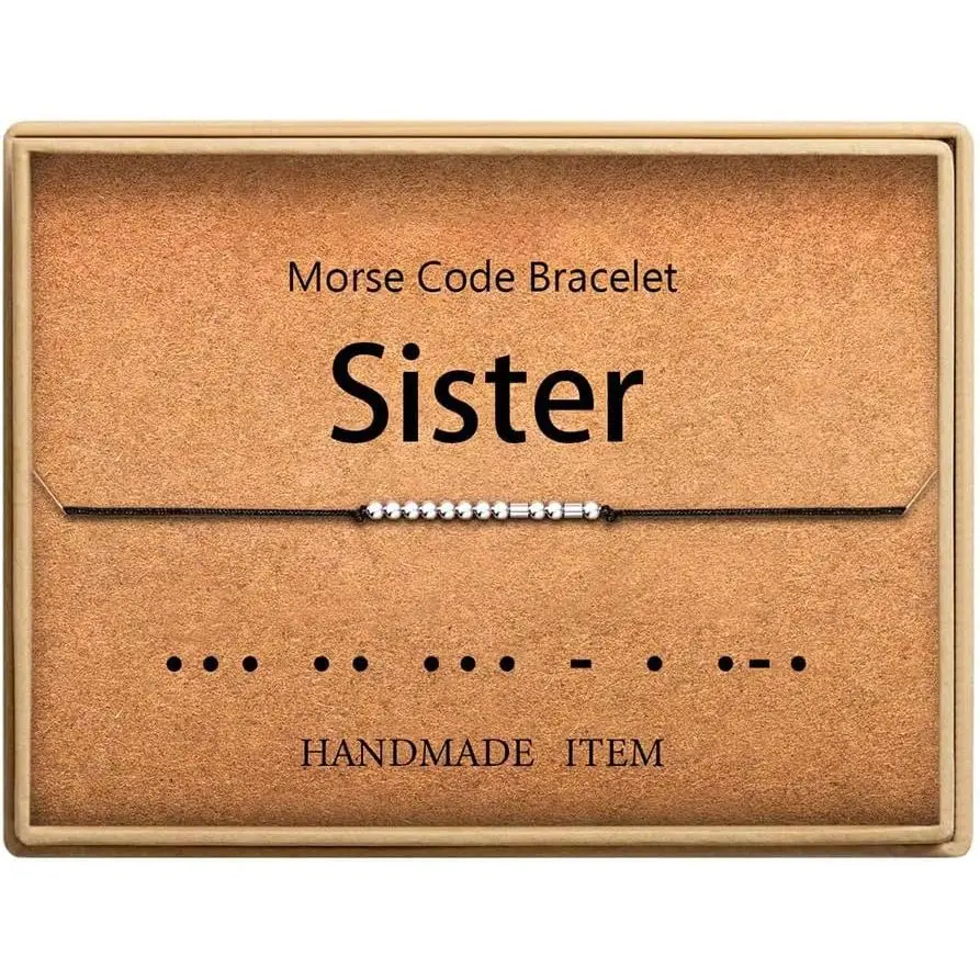 Personalized  for Women Funny Morse Code Bracelet for Women Friendship Inspirational Gifts for Women