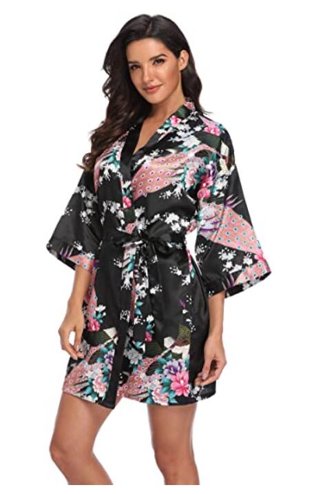 Rayon Robes Women Nightwear Flower Home Clothes Intimate Lingerie Casual Kimono Bath Gown Lady Night Dress Oversize 3XL