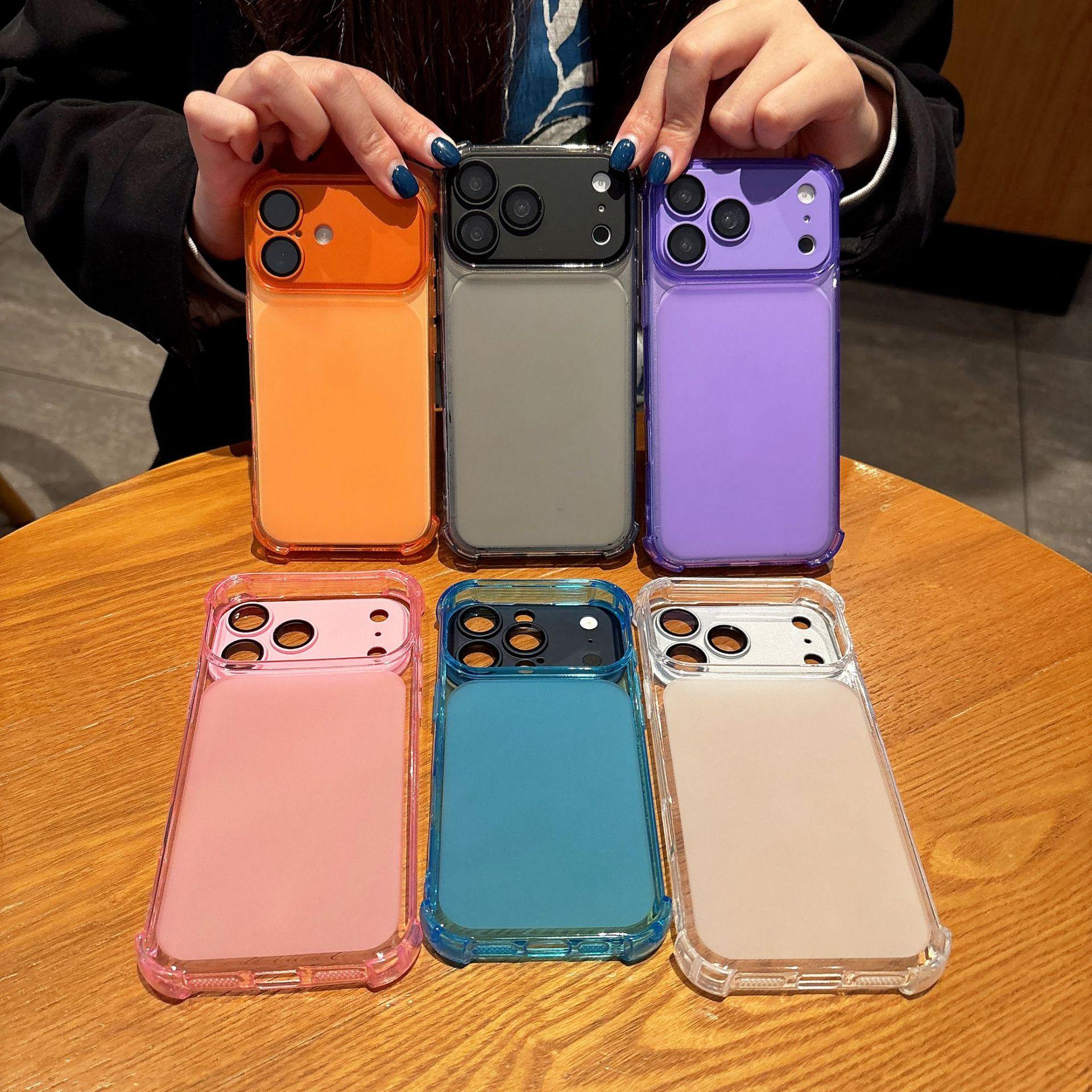 Four-corner anti-drop detachable lens case that instantly transforms into a 17-inch one, suitable for iPhone 17/16/15/14/13, shockproof and anti-drop full-coverage protective case with large viewing window
