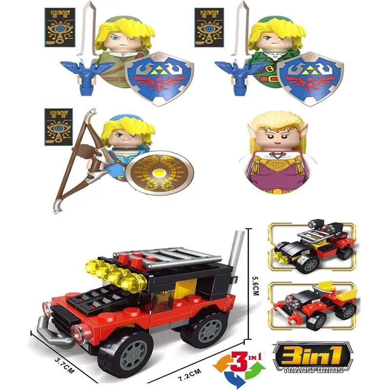 2026 new hot item Great Value!!! Cartoon Legend Princess Jungle Adventure Figures Car Building Bricks Toys Blocks Action Gift For Children