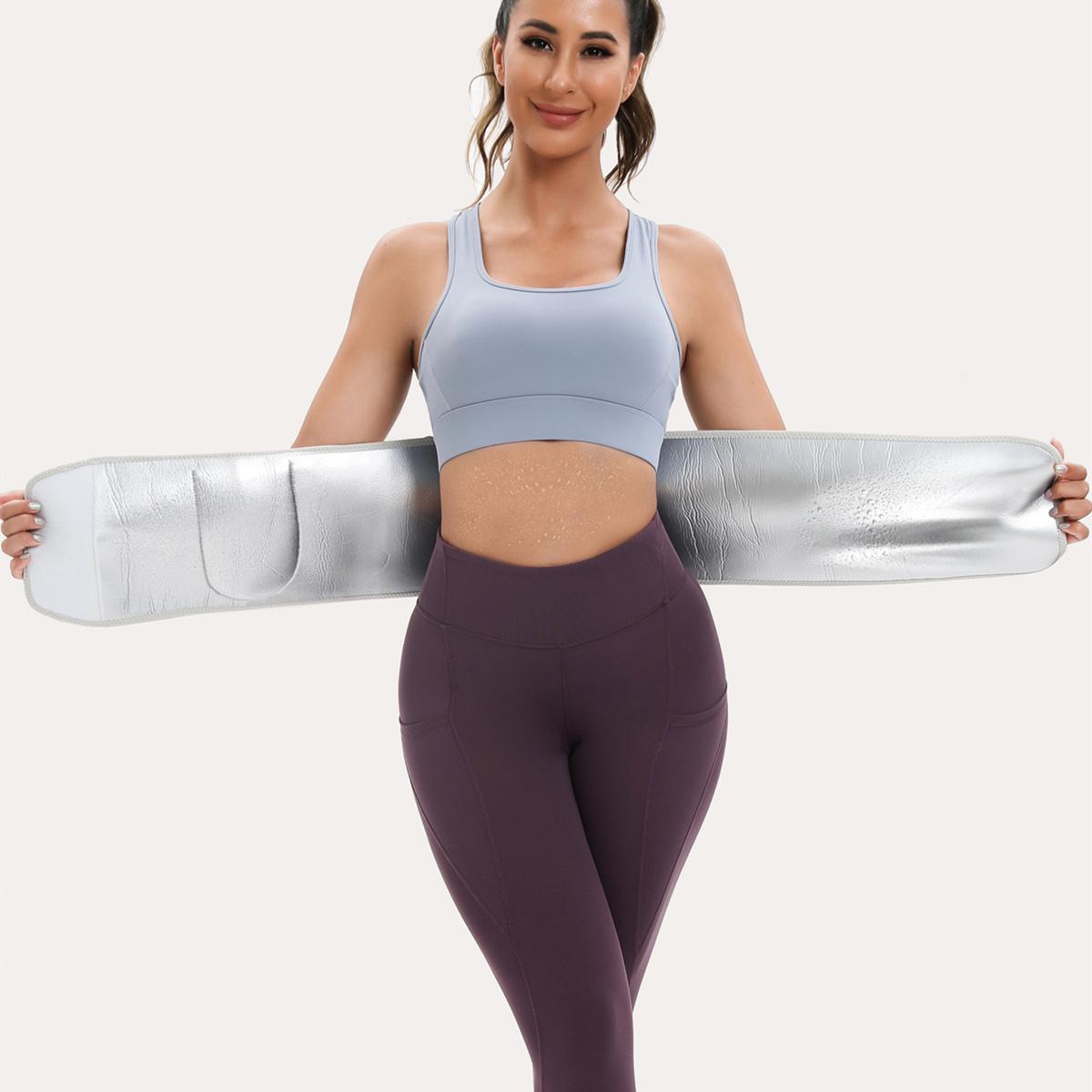 Sports Waist Trainer, Unisex Sweat Waist Trainer, Comfortable Sauna Sweat Belt, Fitness Waist Trainer, Waist Trimmer Cincher, Exercise Waistband, Sports & Outdoor Accessories