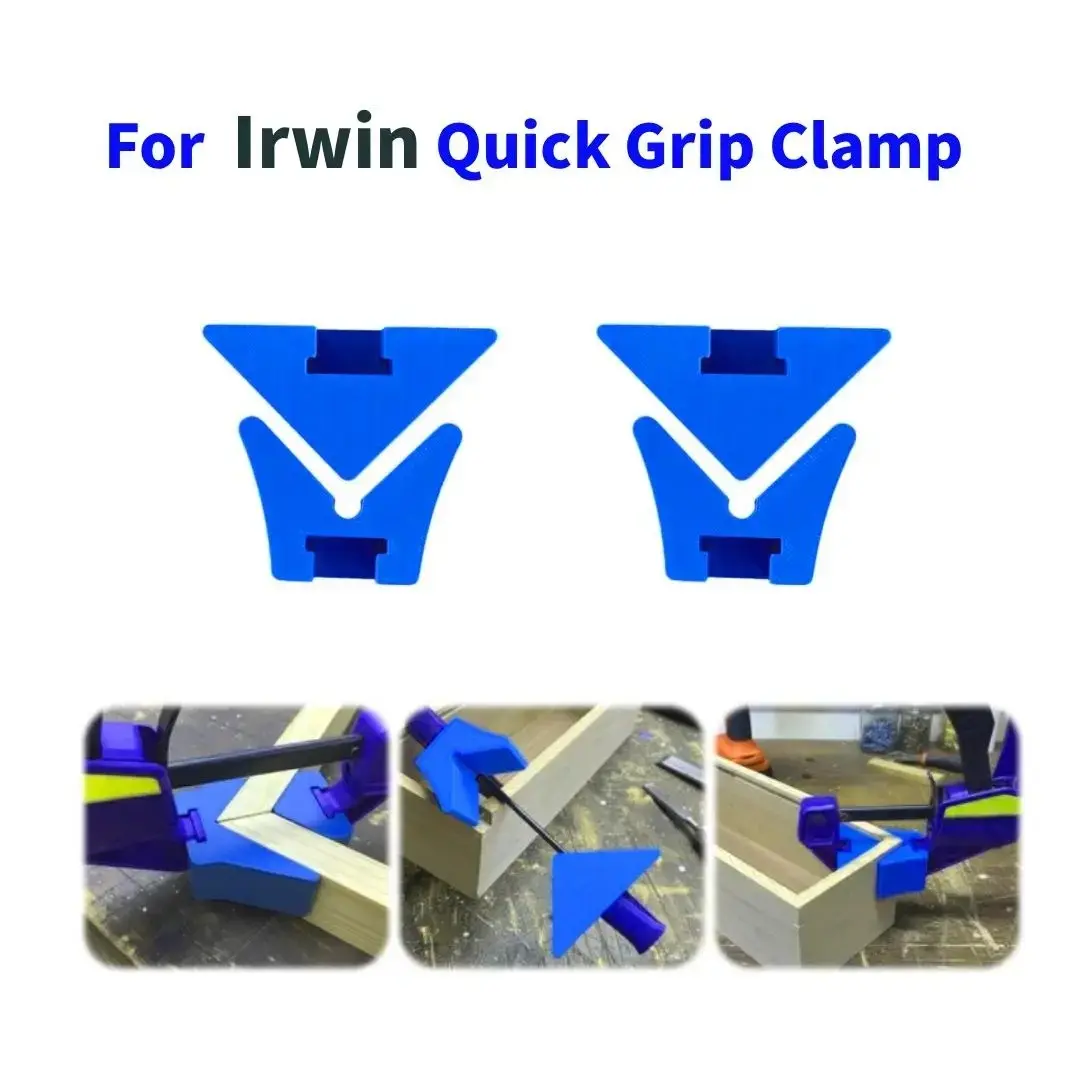 4-Pack 90-Degree Angle Clamps Adapter, Compatible with Irwin 6-Inch Quick Clamp, Wood Gluing and Assembly Tool, Wooden Workbench Fixture, Woodworking