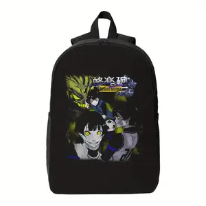 Meguro Bachira Anime-Style Backpack - Durable Fabric, Zipper Closure, Vivid Character Print, Anime Fan Gear, Sturdy Construction