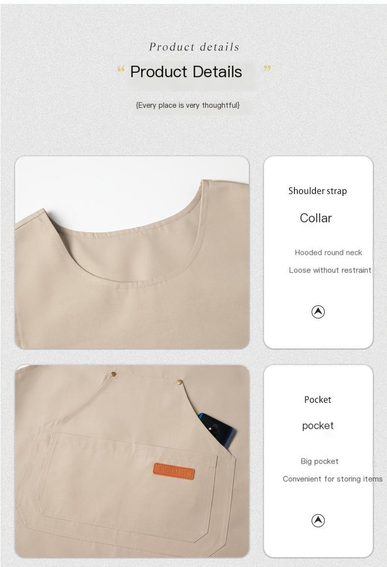 Women's Waterproof Multi-Pocket Apron, Practical for Kitchen Cooking, Gardening, Cleaning & Salon Work Women's Waterproof Multi-Pocket Apron, Practical for Kitchen Cooking, Gardening, Cleaning & Salon Work