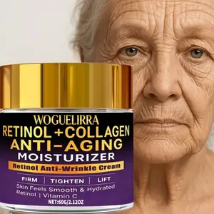 Moisturizing Cream with Retinol and Collagen, Reduces Wrinkles, Fine Lines, Dark Spots, 24hr Hydration, Suitable for All Skin Types