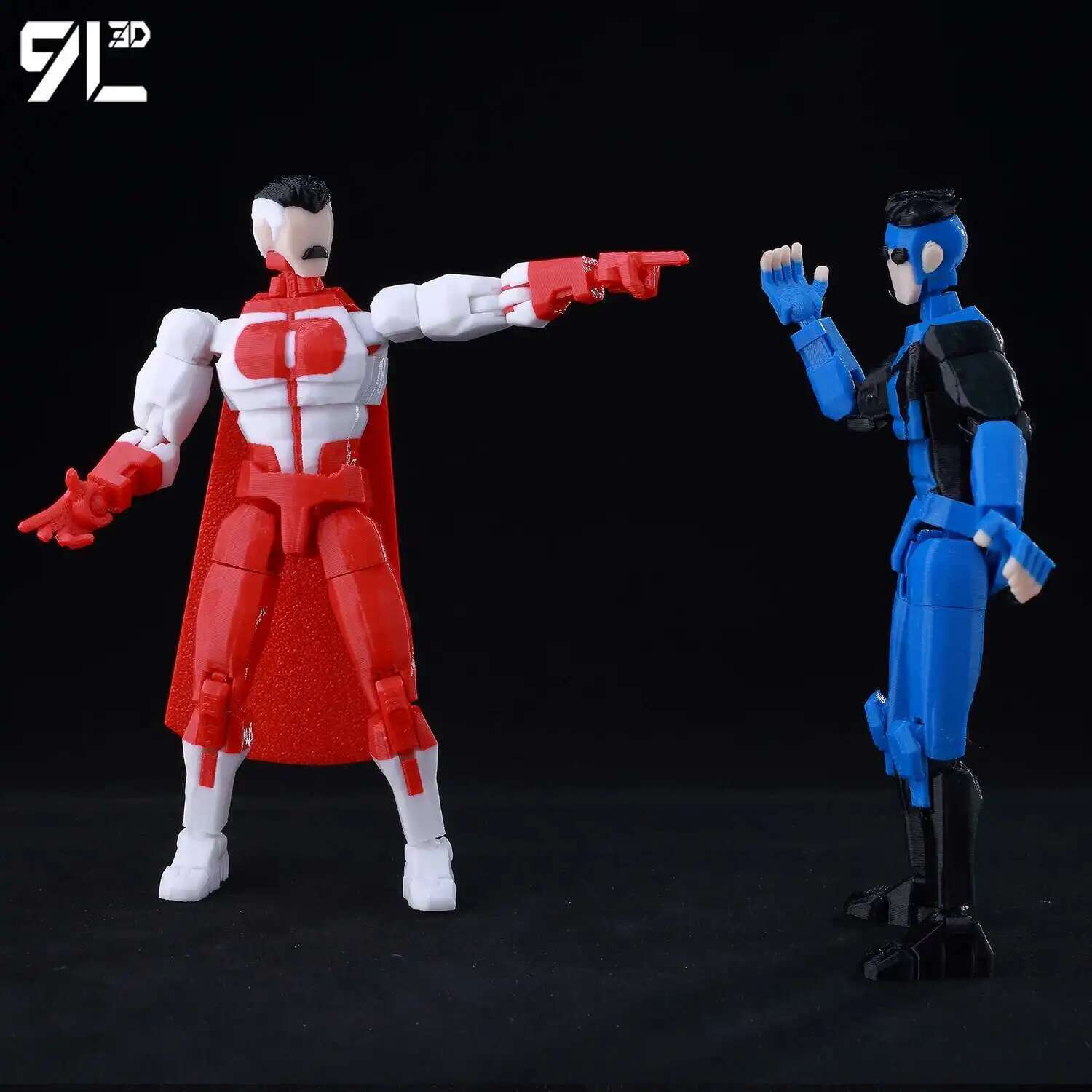 9L3D Dummy 13 Action Figure-Multi-Joint Articulated Lucky Anime Character Classic Superhero Design With Black&White Blue Costume 9L3D Dummy 13 Action Figure-Multi-Joint Articulated Lucky Anime Character Classic Superhero Design With Black&White Blue Costume