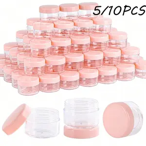 On Sale! Mini Transparent Makeup Jars, Reusable Portable Travel Cosmetic Containers, Ideal for Samples, Creams & Lipsticks