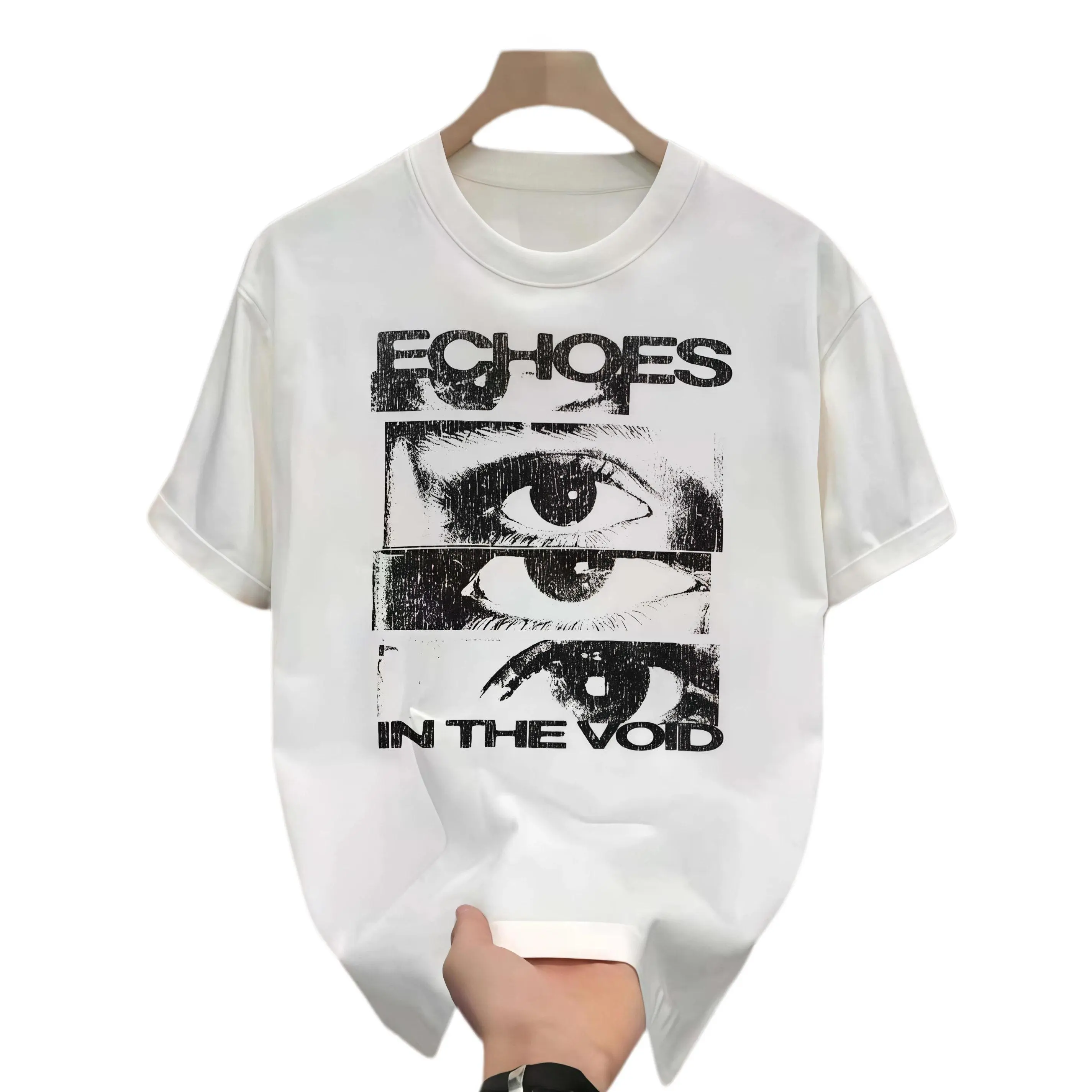 Men's 100% Cotton Short Sleeve Muscle Tee with Heat Transfer Printing - Soft, Machine Washable Apparel for Daily Life and Hiking, Keep Washing Temperature Below 45 ° C, Unisex, Hiking / Light Outdoor, Sporty Chic
