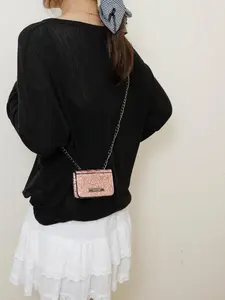 Ladies' shoulder bag, crossbody bag, color blocked shoulder bag, hardware chain, diamond grid flip cover, fashionable, versatile, exquisite and trendy, suitable for daily travel, work, commuting, shopping, dating, ladies' crossbody bag, Colorblock Bag