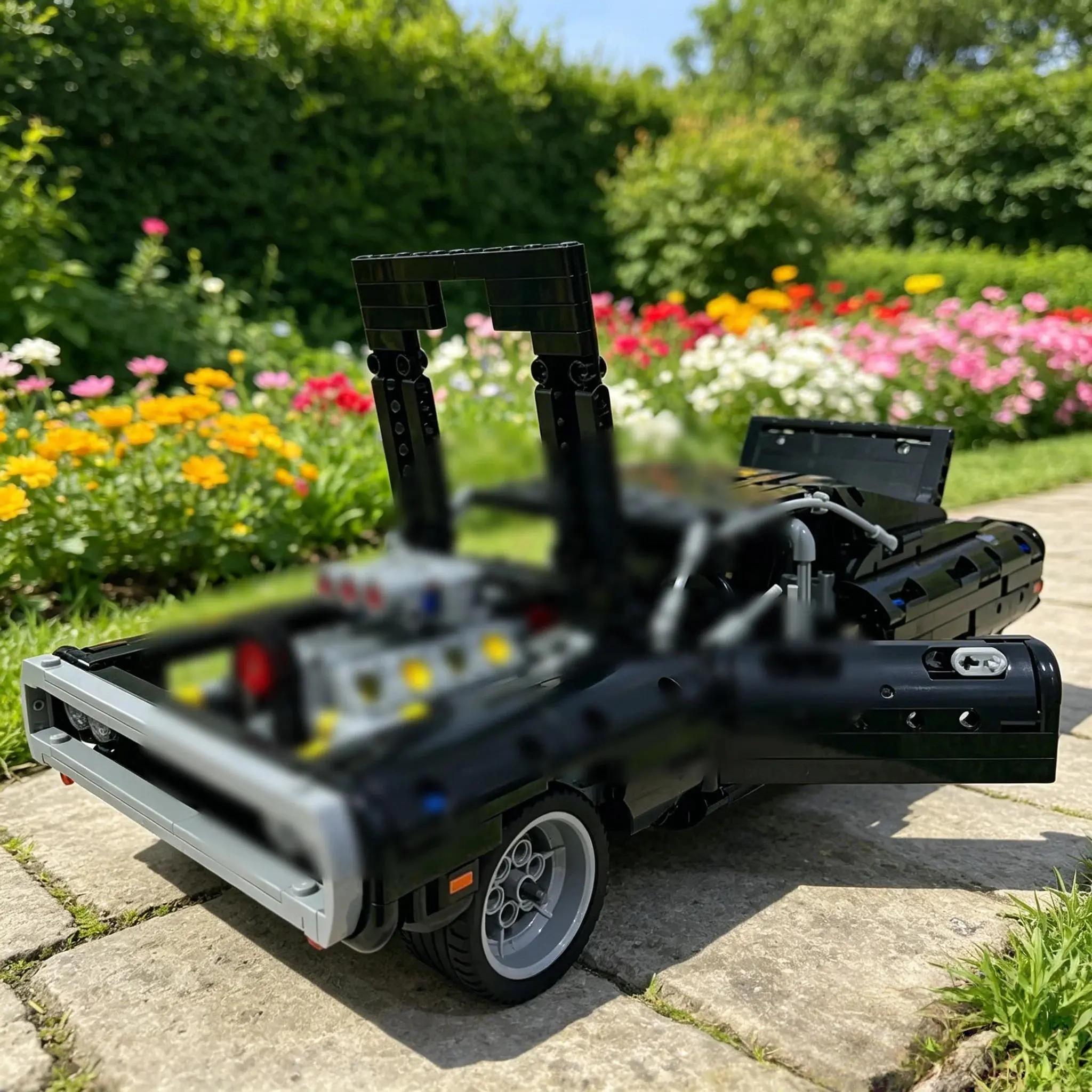 2026 spot dodge charge racing  building blocks model movie speed and passion famous vehicle brick toy gift