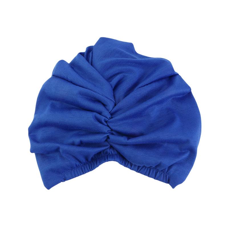 Double Layer Satin Indian Turban, Elastic Cross Twist Chemo Head Wrap