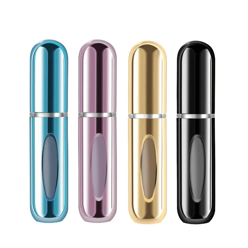 Mini Press Perfume Atomizer, Reusable Refillable Spray Bottle, Makeup Cosmetic, Leak-proof & Airtight, Long-lasting Scent, Compact & Portable, Ideal for Travel & On-the-go Fragrance Top-up