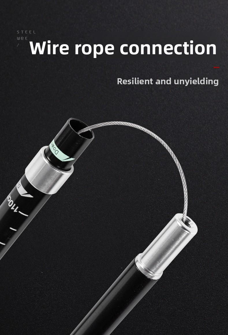 Aluminum alloy folding trekking pole, ultra-light and ultra-short, telescopic outdoor walking stick for hiking and climbing, 5-section walking pole