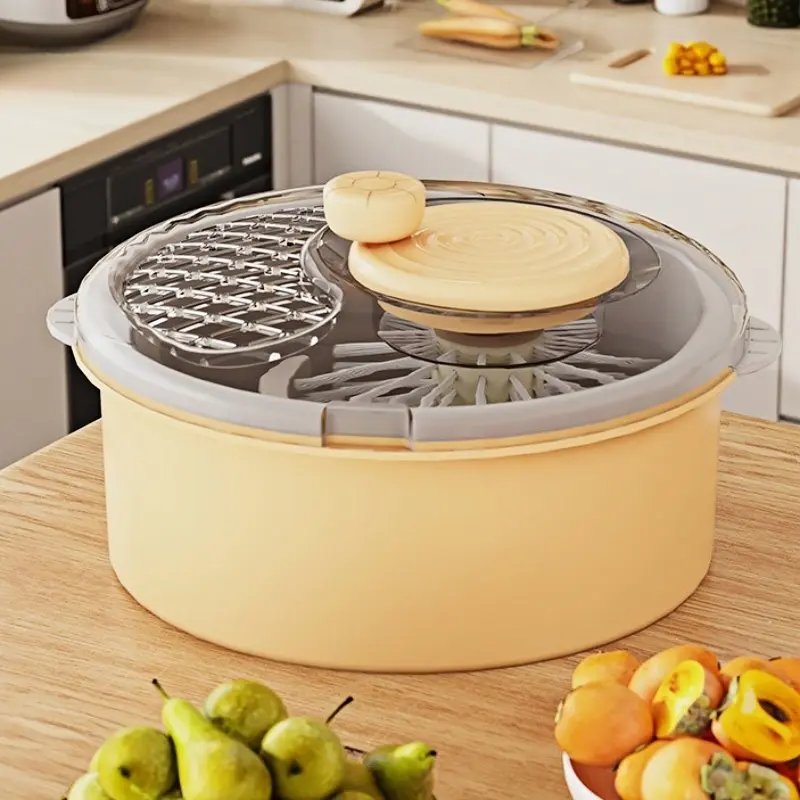 Manual/automatic Fruit Vegetable Washer, Multi-Functional Draining Basket, No Hand Washing, Kitchen Tool, Efficient Kitchen Appliance