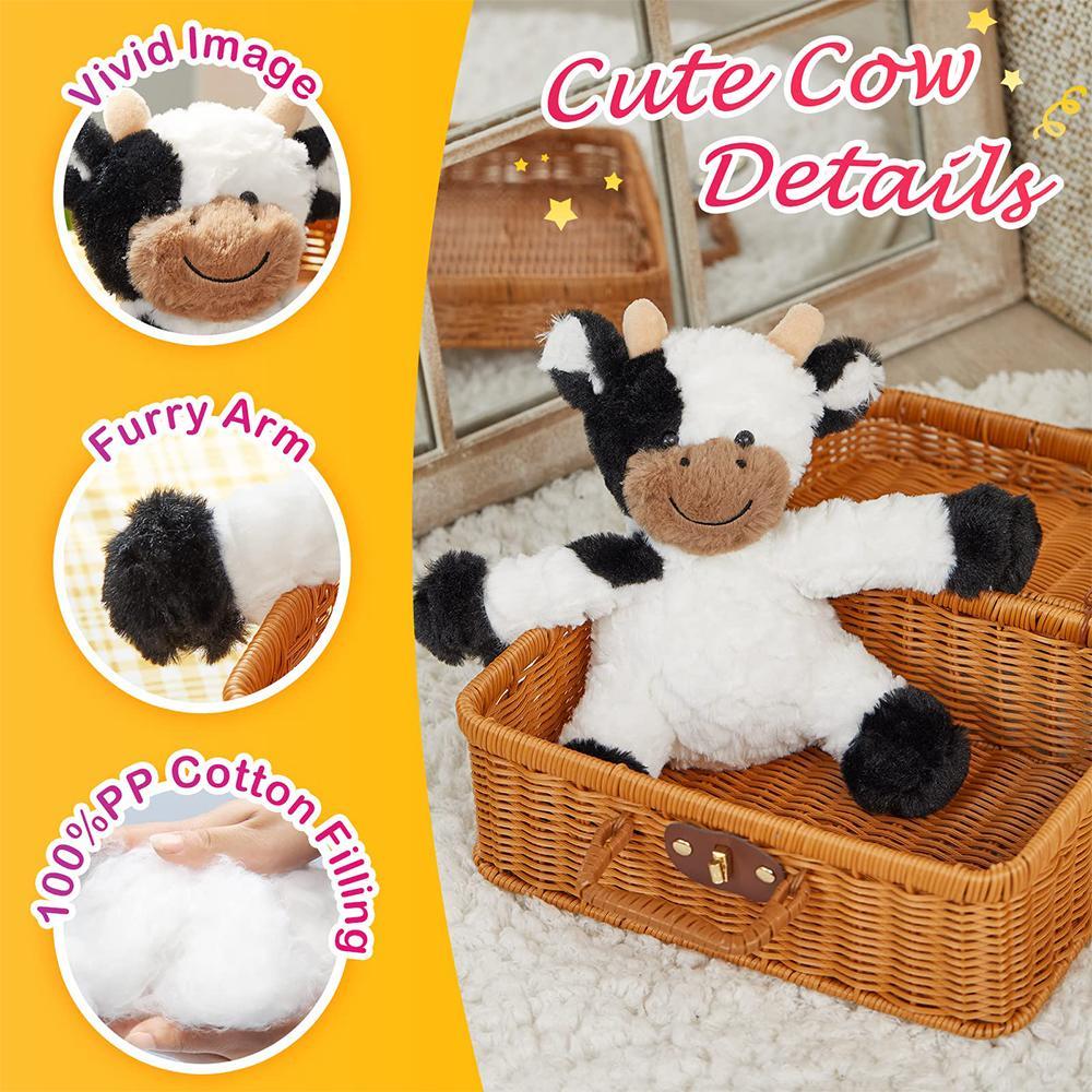 Cute Cow Design Plush Toy, Soft Stuffed Animal, Plush Animal Decoration, Stuffed Animal Toy for Kids Birthday Gift