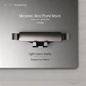 For Mercedes-Benz E-Class C-Class GLC200 E300L GLK Vito S-Class R-Class A-Class GLB CLA ML Car Phone Holder Gravity Lock One-Hand Operation Strong Grip No Falling While Driving