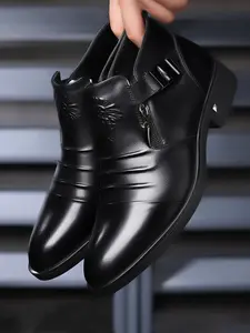 Men's Fashion Gentleman Casual Business Office Work Rubber Shoes, High-End British Style Formal Men's Shoes, New Classic Versatile Men's Shoes, Dress Shoes, Closed, Footwear