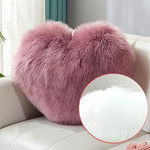 heart-pillow, sofa bed decoration, pillow decoration, room pillow (grey, 11.81inch X 15.74inch)