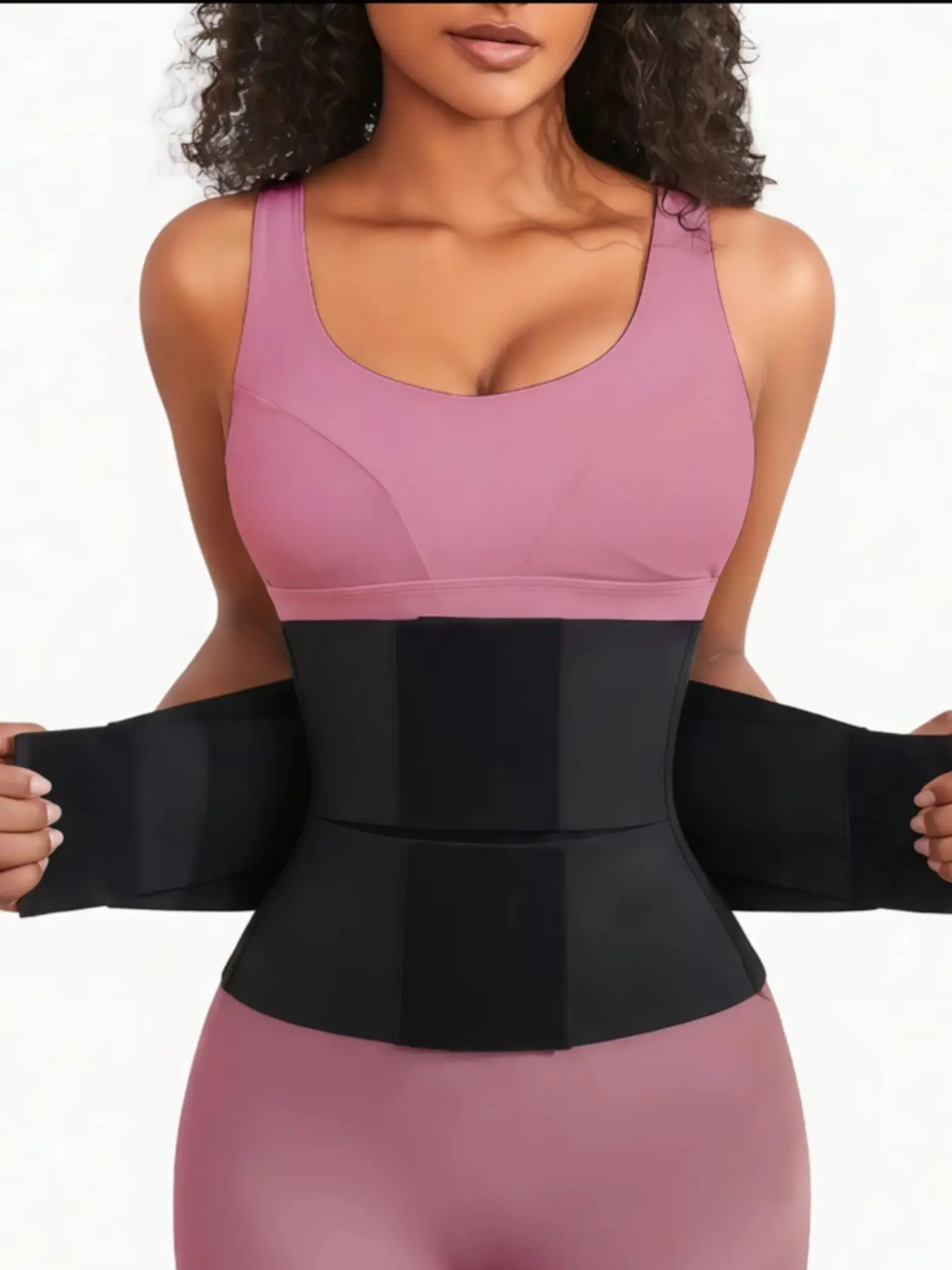 Women's Waist Trainer Belt, Waist Training Shapewear, Adjustable Tummy Control Waist Cincher Wrap with Firm Compression Panels, Smooth Body Shaper Support Belt for Workout, Fitness, Running, Gym and Daily Wear