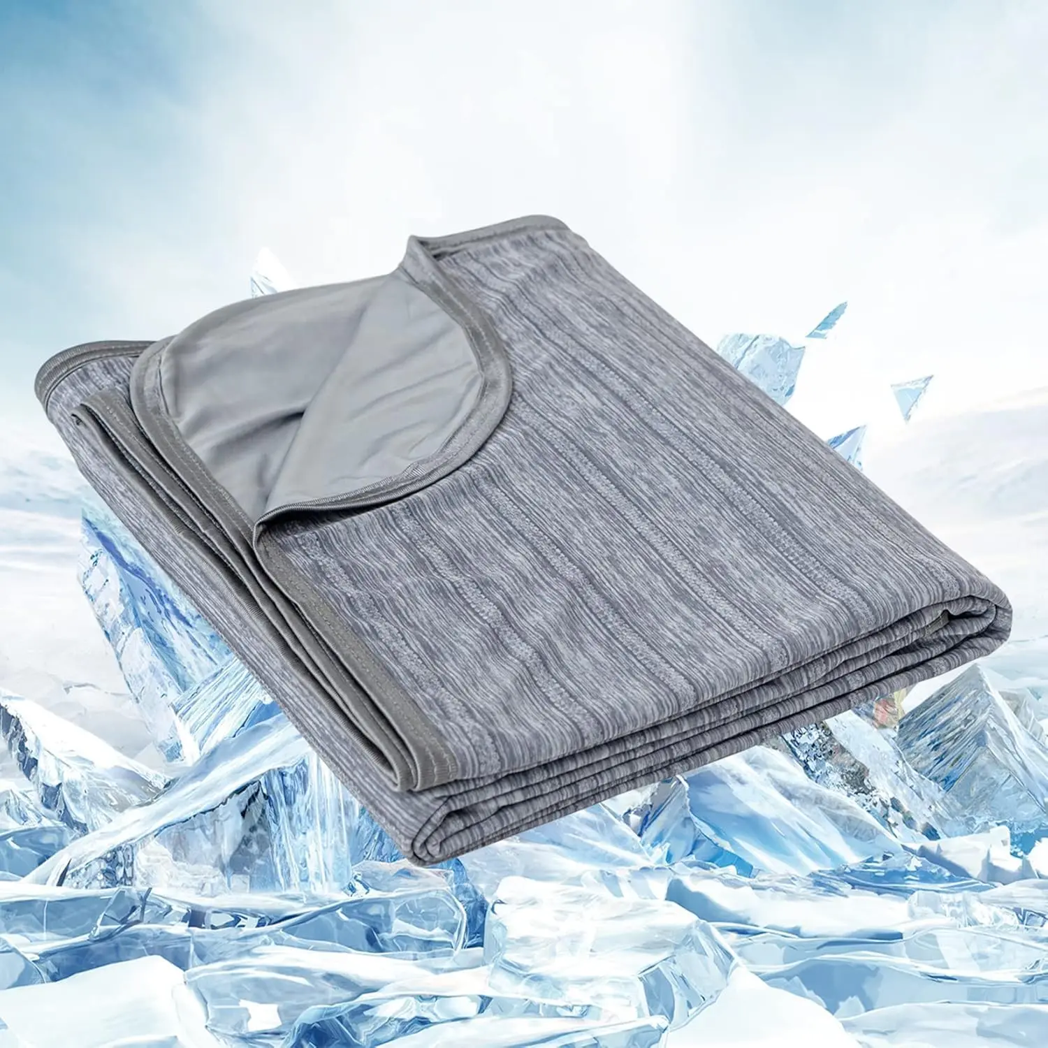 Cooling Blanket Throw Size 50"x70" for Hot Sleepers Summer Blanket |   Absorbs Heat Cold Summer Blanket for Night Sweats & Menopause Lightweight Breathable Soft-Side Cooling Ice Blanket