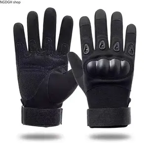 Military Tactical Gloves Knuckle Armor - Breathable Mesh Reinforced Black Gloves with Touchscreen Fingers & Adjustable Fit, Durable Comfortable Protection for Hiking Camping Workout & Urban Tactical Activities