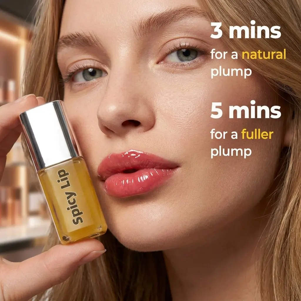 Spicylip Plumper Lip Gloss, Hydrating and Volumizing, Long-Lasting Shine, Enhances Natural Lips, Perfect for Daily Use