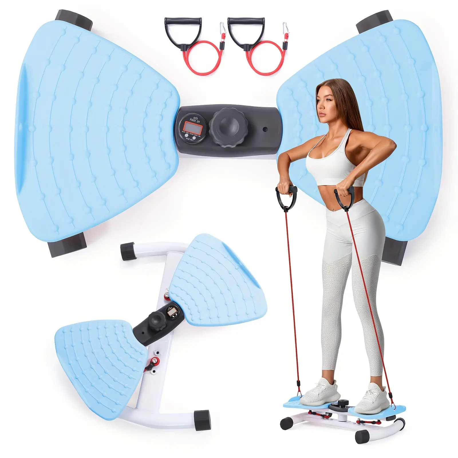 Waist Twisting Machine, Ab Twister Board For Exercise, Noiseless Exercise Waist TwisterFor Home Gym Equipment, 360 Lbs Capacity |Track Time, Reps, Calories With DigitalDisplay