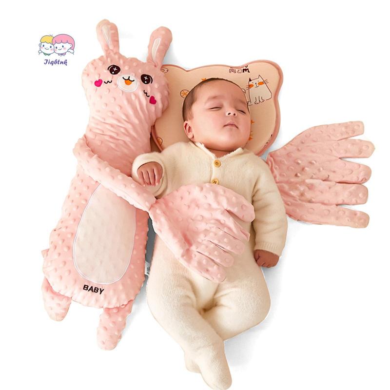 Baby Soothe Toy with Large Palm Cute Stuffed Animal Baby Patter Snuggle Toy Plush Doll for Newborns