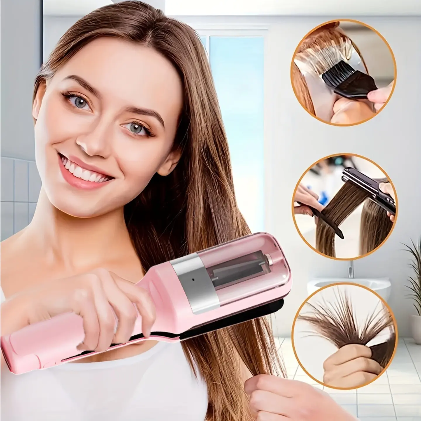Women's Wireless Hair Split End Trimmer, USB Rechargeable Portable, Ideal for Damaged Hair Care, Perfect Gift, Daily Use Beauty Tool