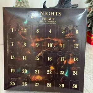 halloween countdown box, spooky dolls & amulets, mini decorations, acrylic statue gift set, no power needed, holiday gifts