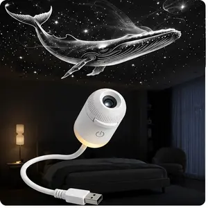 Galaxy Projector 2-in-1 Starry Sky Projector & Night Light USB Galaxy Projector Night Light for Bedroom Hallway Ceiling Decor