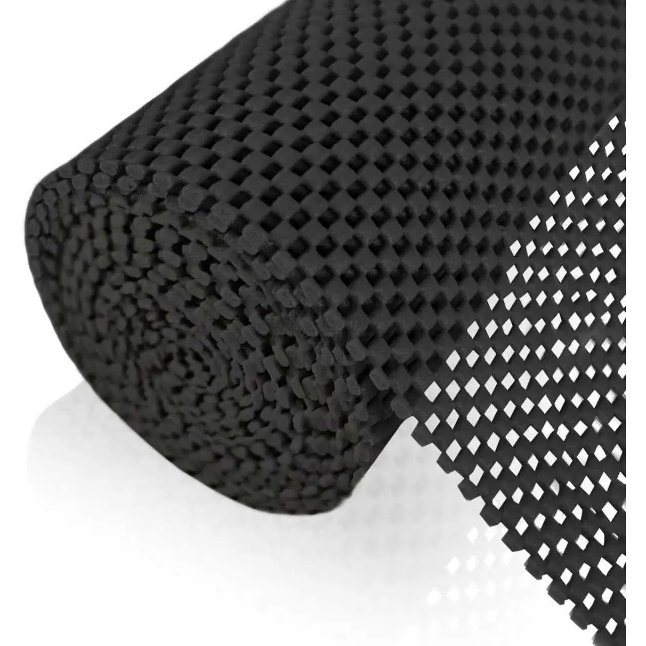 Shelf Liner for Kitchen Cabinet, Durable with  Grip, Non Adhesive Liners Protect Kitchen Cabinets and Cupboard, Pantry, Bathroom Drawers and Shelves, Desks-12" x 120" (Black)