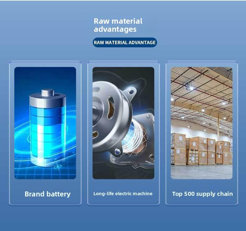 In-stock gift wholesale neck-mounted fan, cross-border USB rechargeable outdoor high-power cooling small neck fan