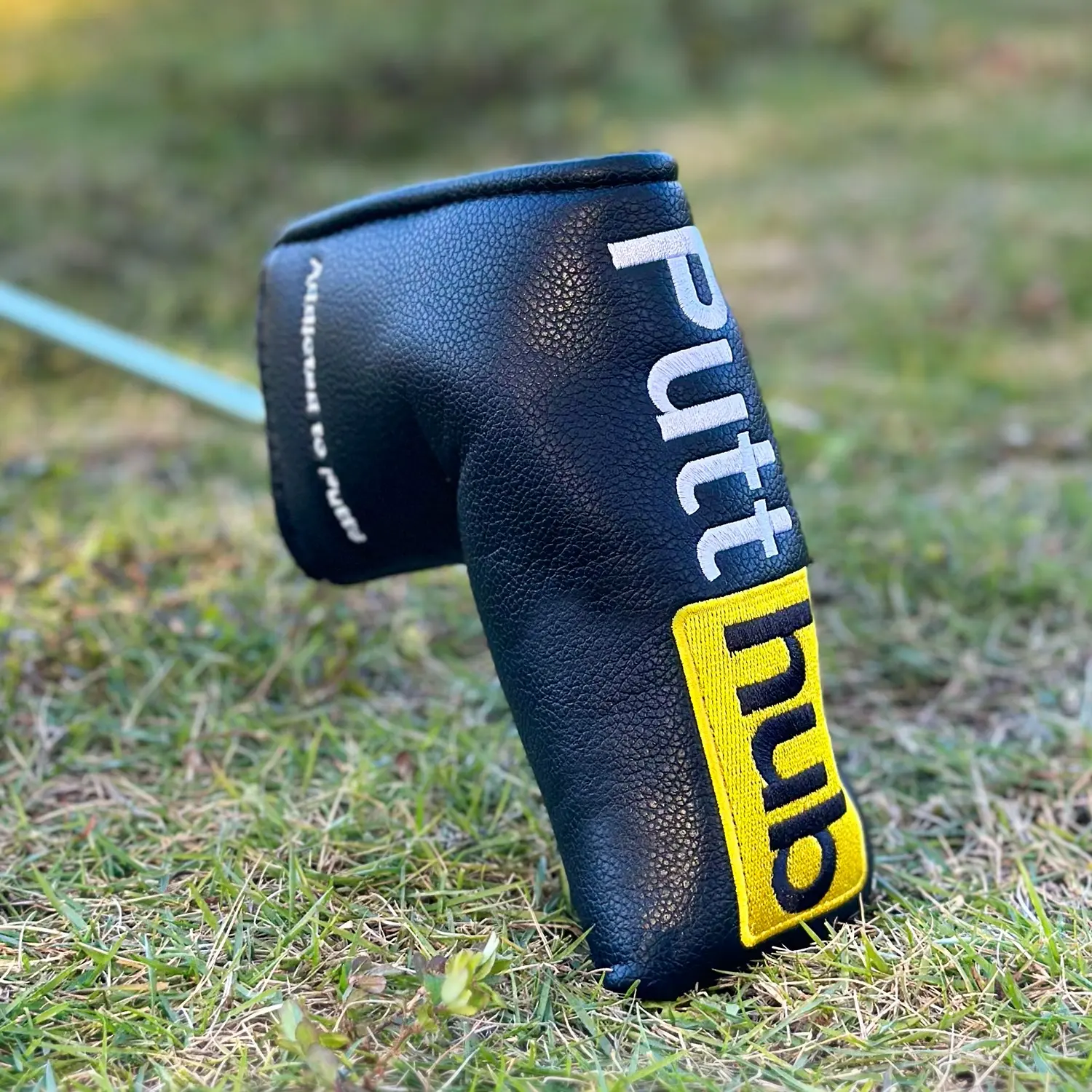 Funny Novelty Golf Gift, Golf Accessory, Golf Supply, Putthub Mallet & Blade Style Putter Cover, Faux Leather, Durable & Waterproof, Perfect Joke Gift for Golfers