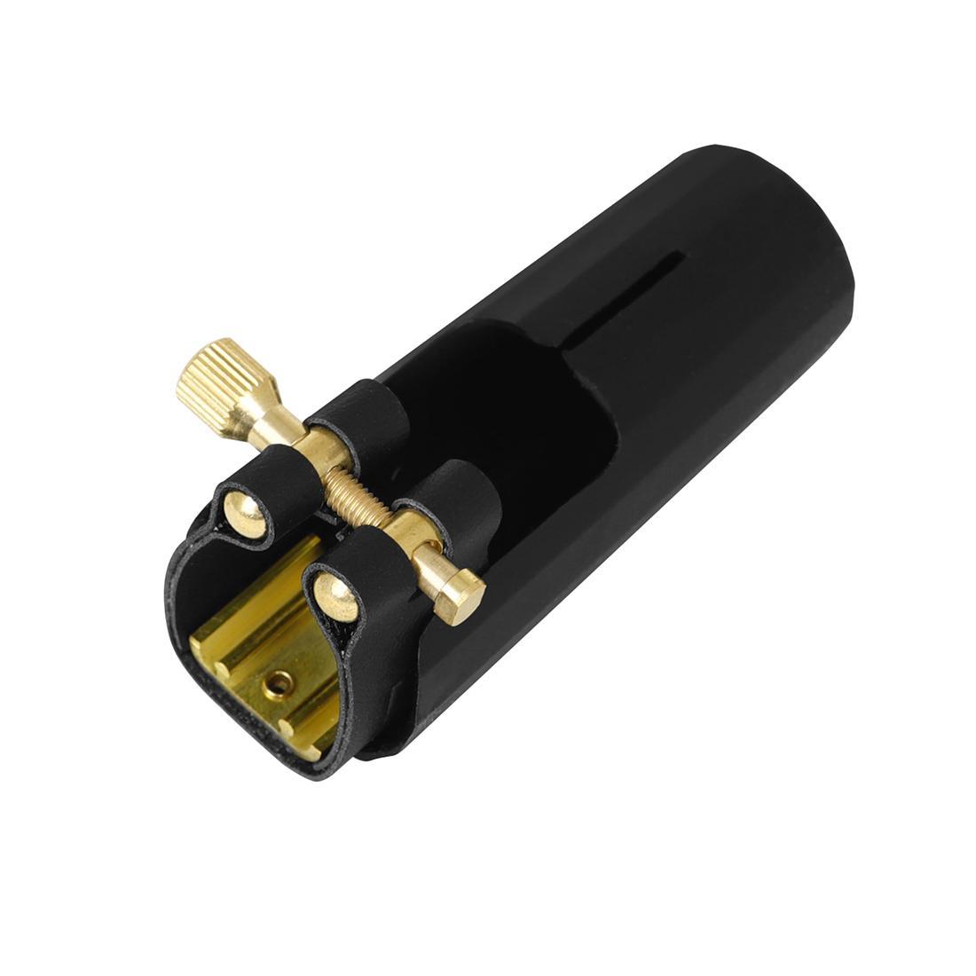 SLADE Saxophone Mouthpiece Ligature and Cap Woodwind Instrument Parts for Alto Soprano Tenor Sax Clarinet Leather Clip Fastener