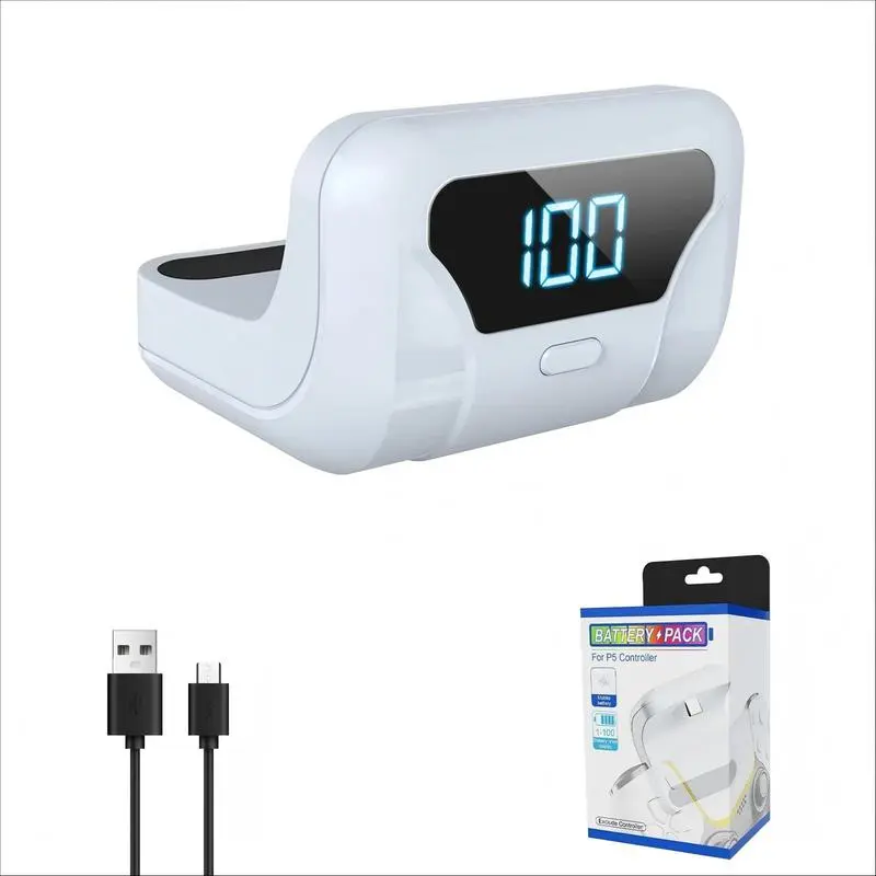 Handheld Charger Battery Pack, Lightweight Compact Portable, Extend Gaming Time, Continuous Play, Accessory, Controller, Compatible with Ps5 Dualsense/dualsense Edge