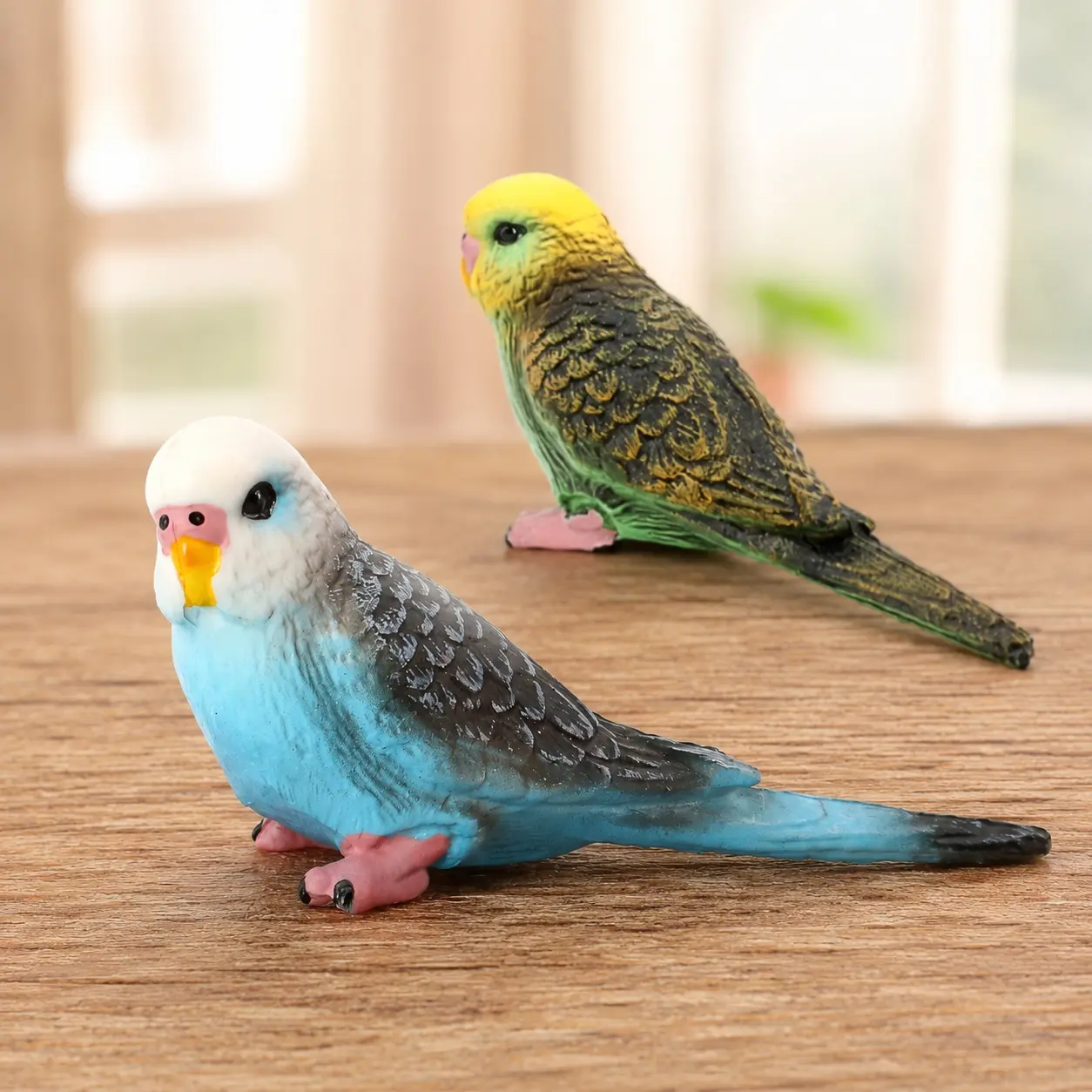 Miniature Parrot Forest Statue, Bird Figurines, Zoo-Themed Fairy Tale Decor, Non-Toxic Kids Toy & Collectible Art, Durable Handcrafted Gift for Home, Garden, Party, Multi-Scene Decoration